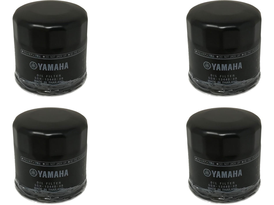 Yamaha Genuine OEM Oil Filter 5GH-13440-80-00 replaces 5GH-13440-61 - 4 Pack