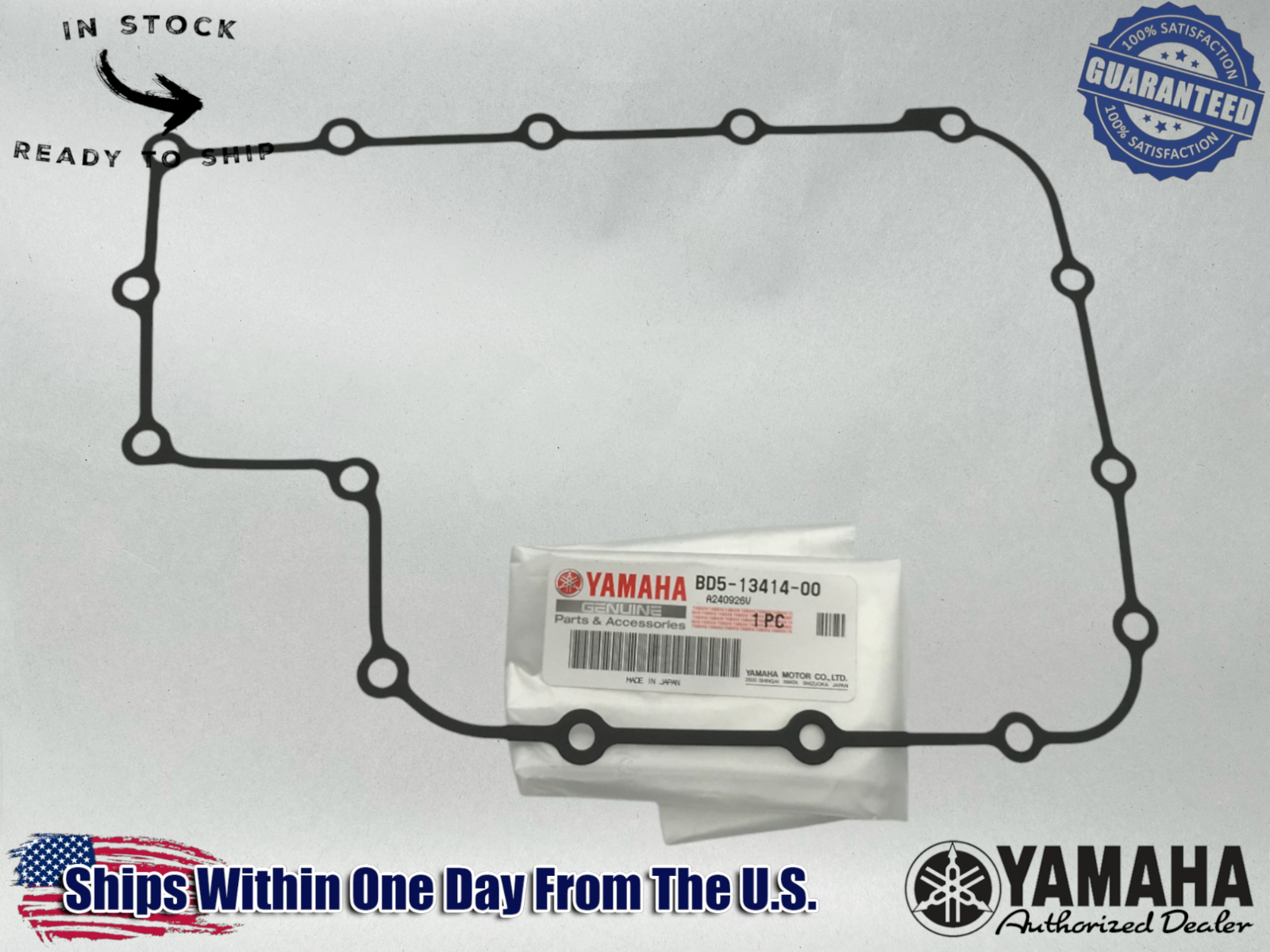 Yamaha Genuine OEM Authentic OIL PAN GASKET STRAINER COVER BD5-13414-00-00