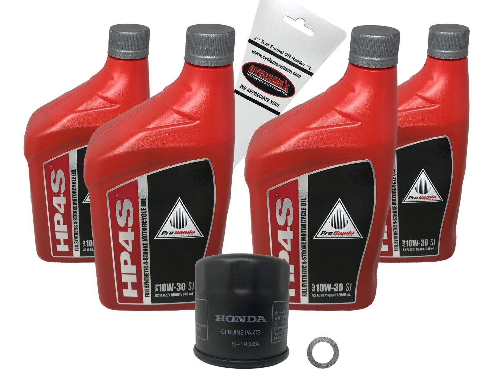 Honda OEM Full Synthetic Oil Change Kit for 2001-2017 GL 1800 Goldwing