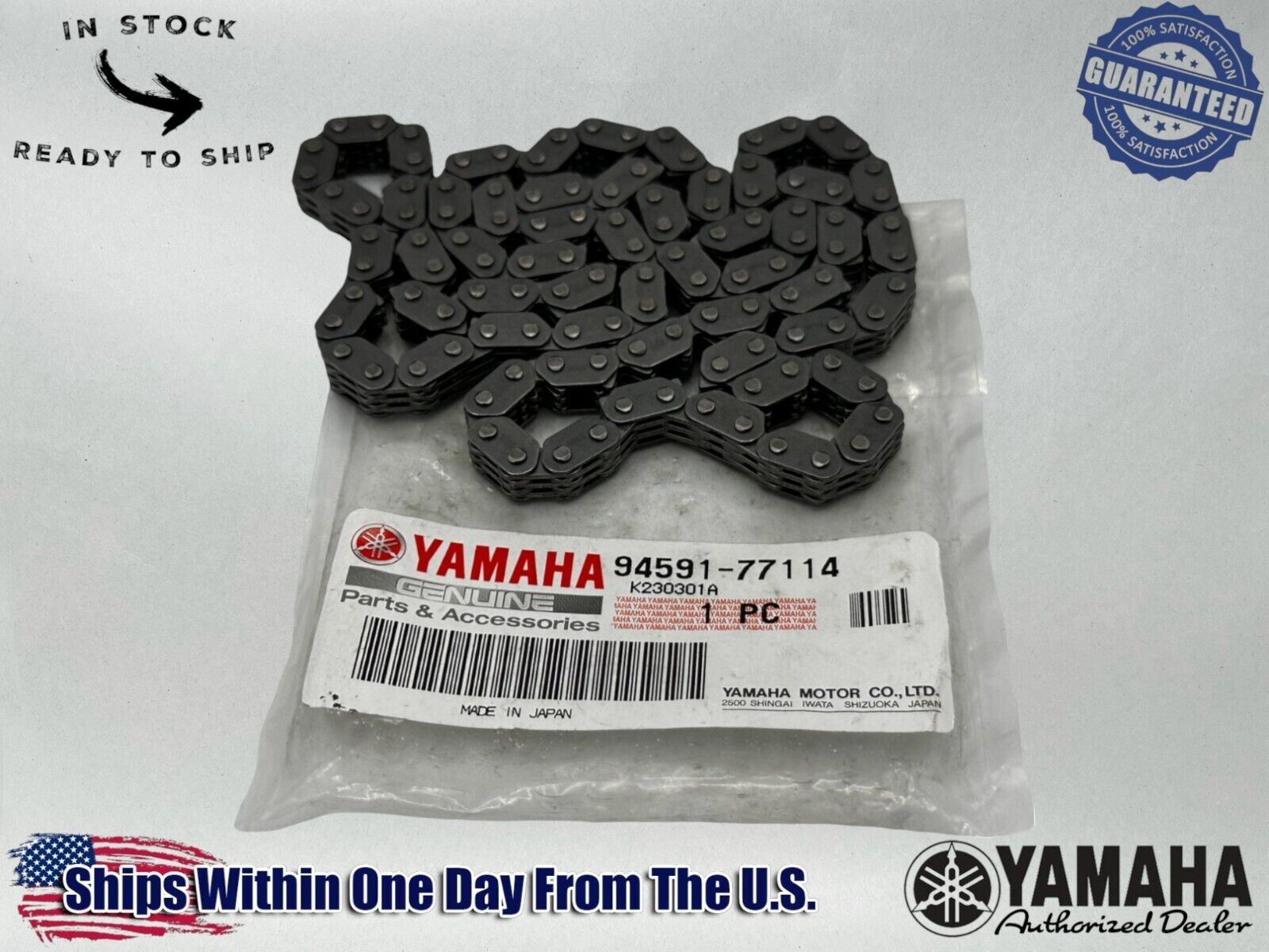 Yamaha Genuine OEM Authentic Chain 94591-77114-00-00