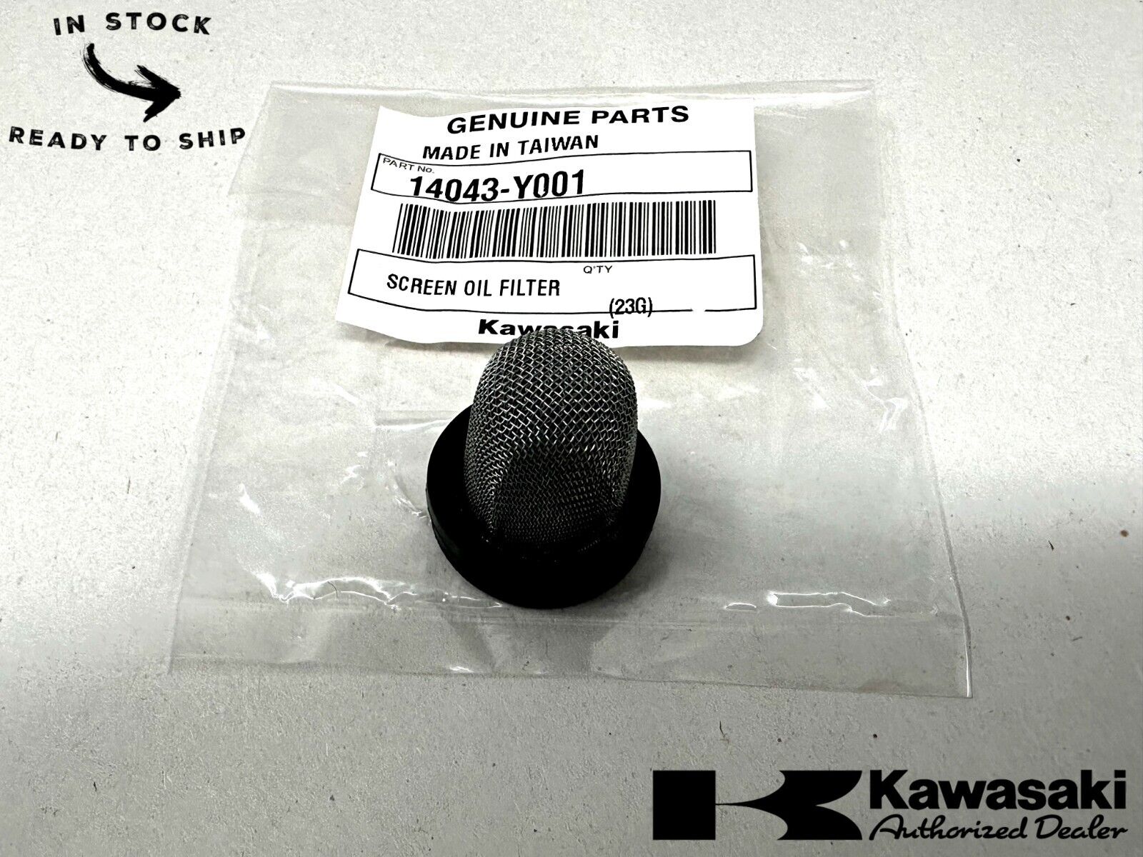 Kawasaki Genuine OEM Oil Filter 14043-Y001