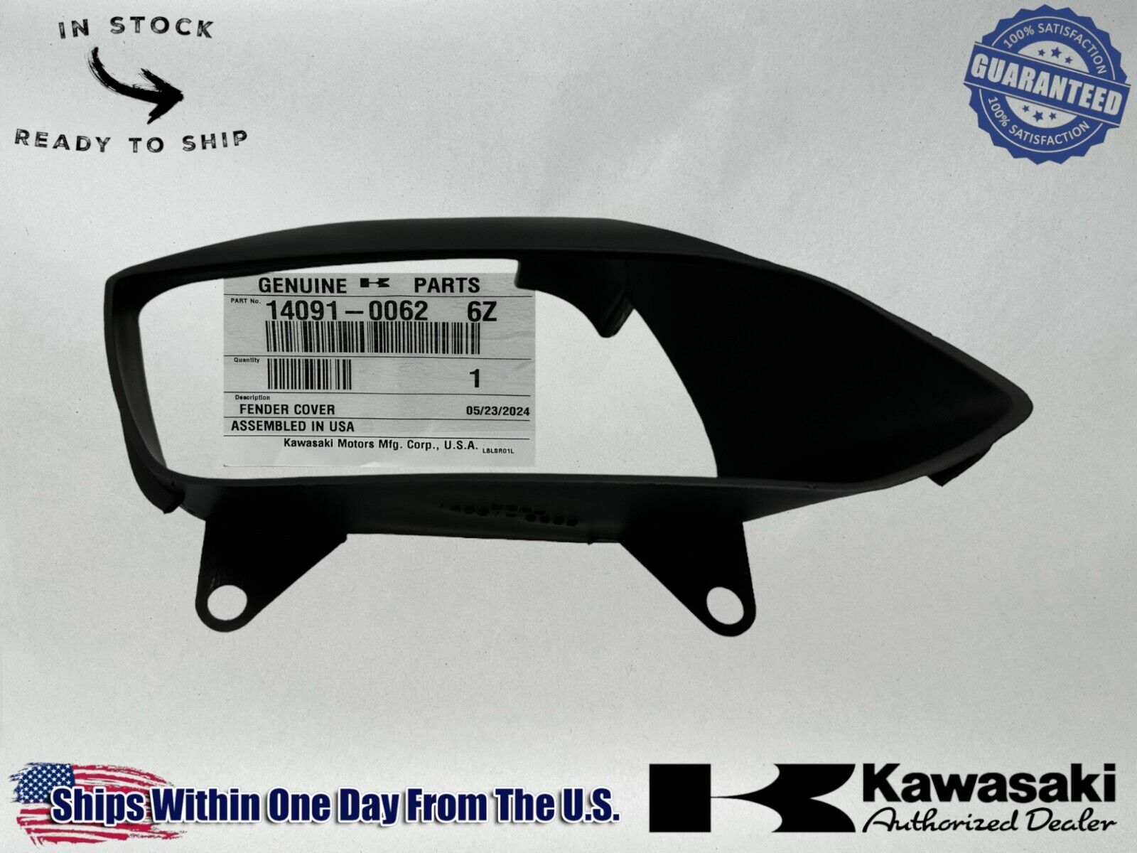 Kawasaki Genuine OEM Authentic Head Lamp Grill Cover 14091-0062-6Z