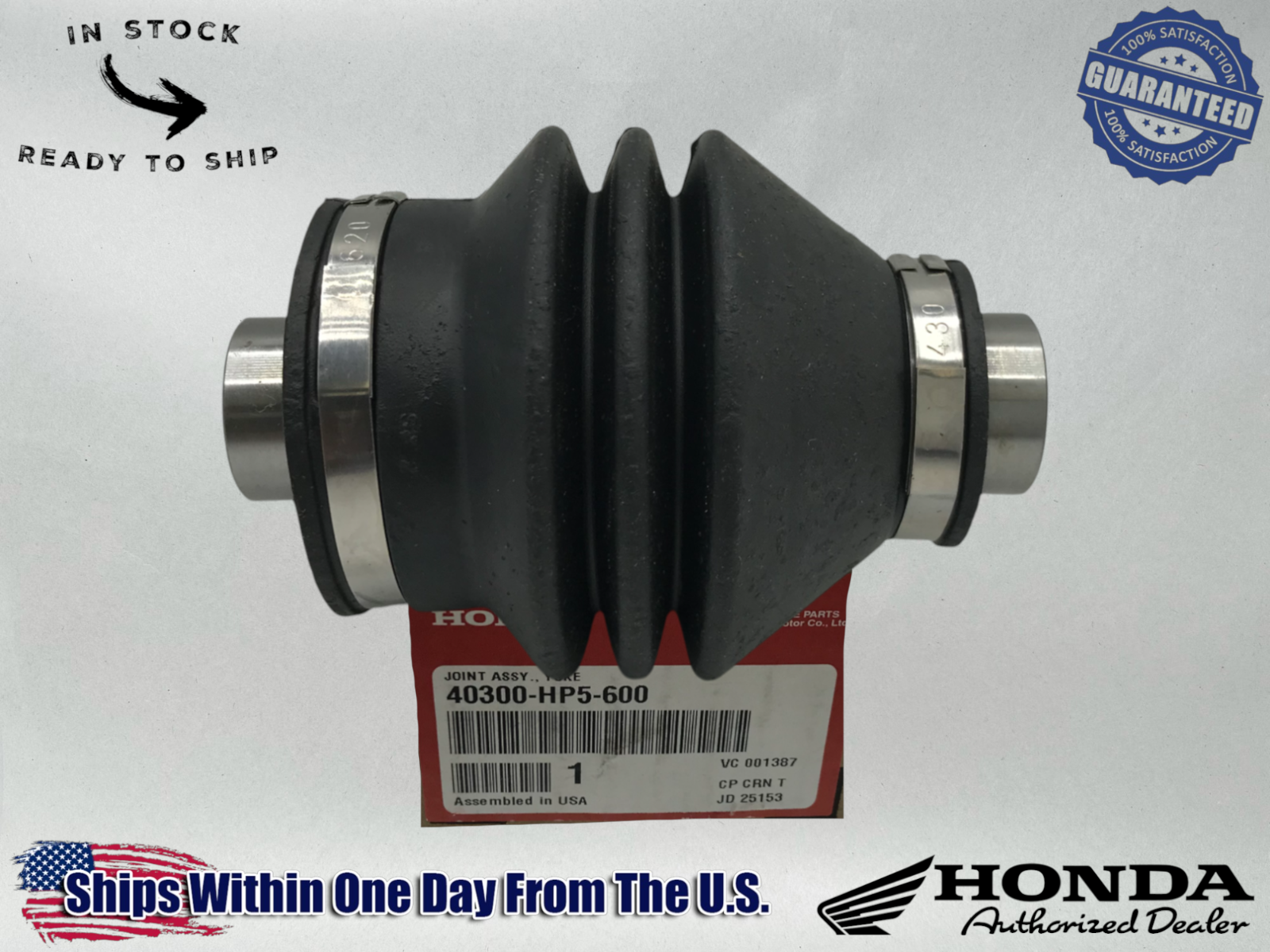 Honda OEM REAR DRIVE SHAFT YOLK YOKE JOINT ASSY 2007-13 TRX420 40300-HP5-600