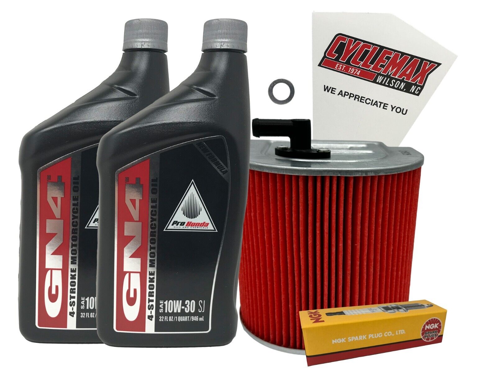 Cyclemax 10W-30 Tune-Up Kit fits 1996-2016 Honda CMX 250 CMX250 Rebel w/ Plug