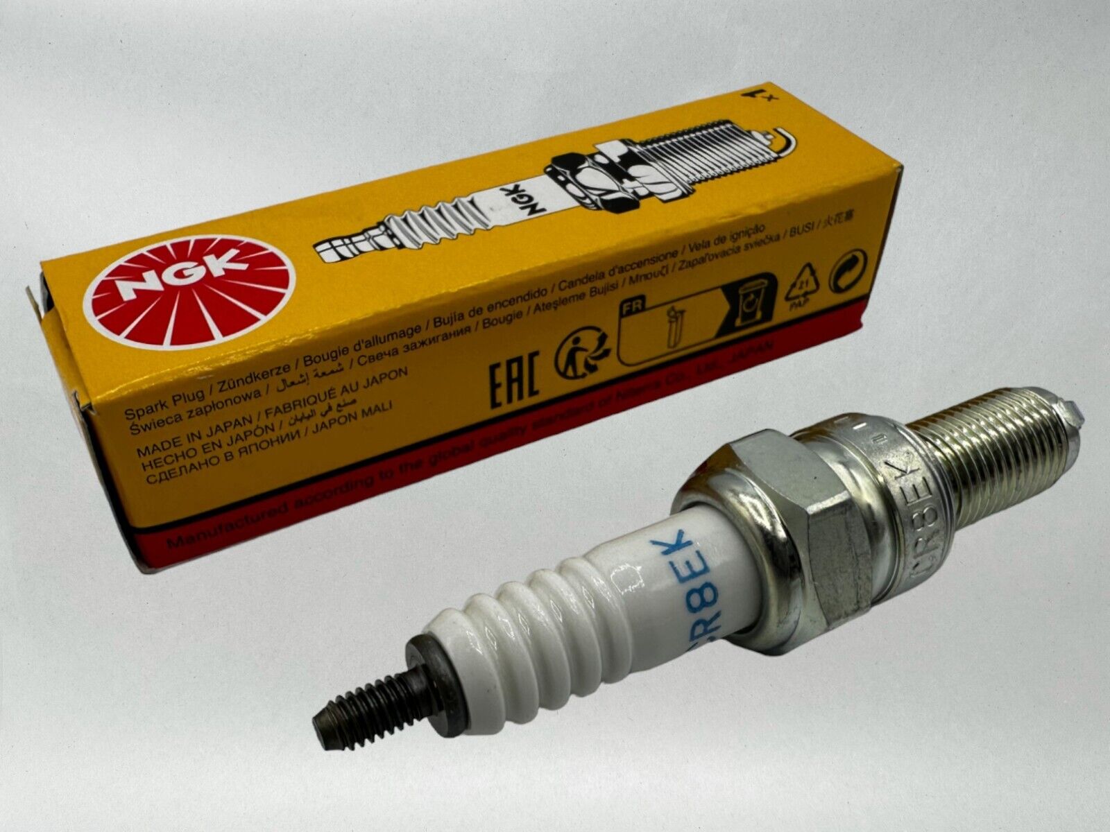 NGK Genuine OEM Authentic Spark Plugs CR8EK - 2 PACK