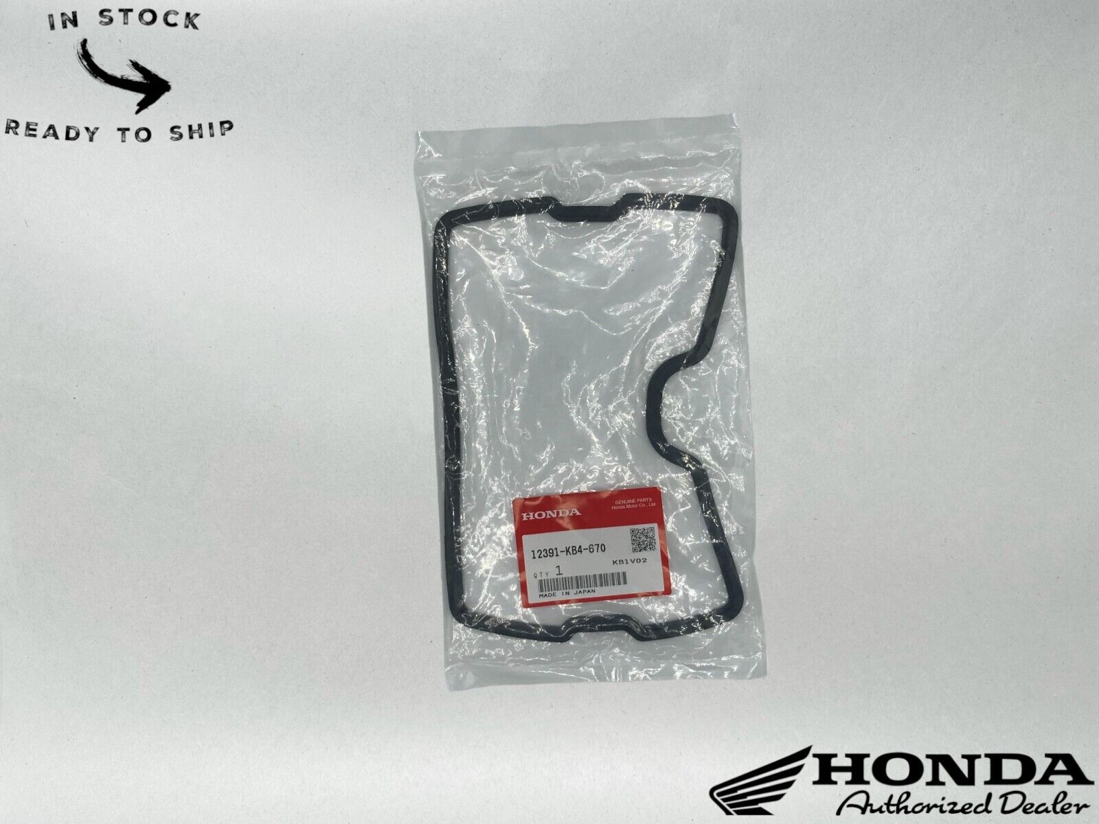 Honda Genuine OEM Head Cover Gasket 12391-KB4-670