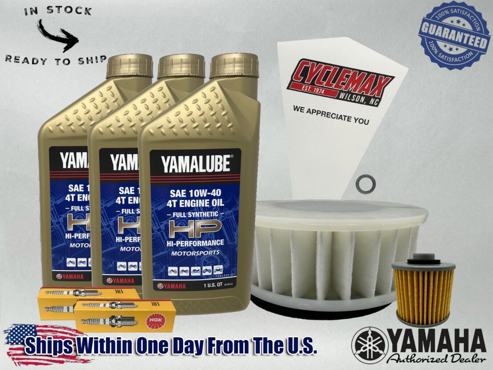 Cyclemax Full-Synthetic Yamalube Tune-Up Kit fits 2006-2010 Yamaha V STAR 650