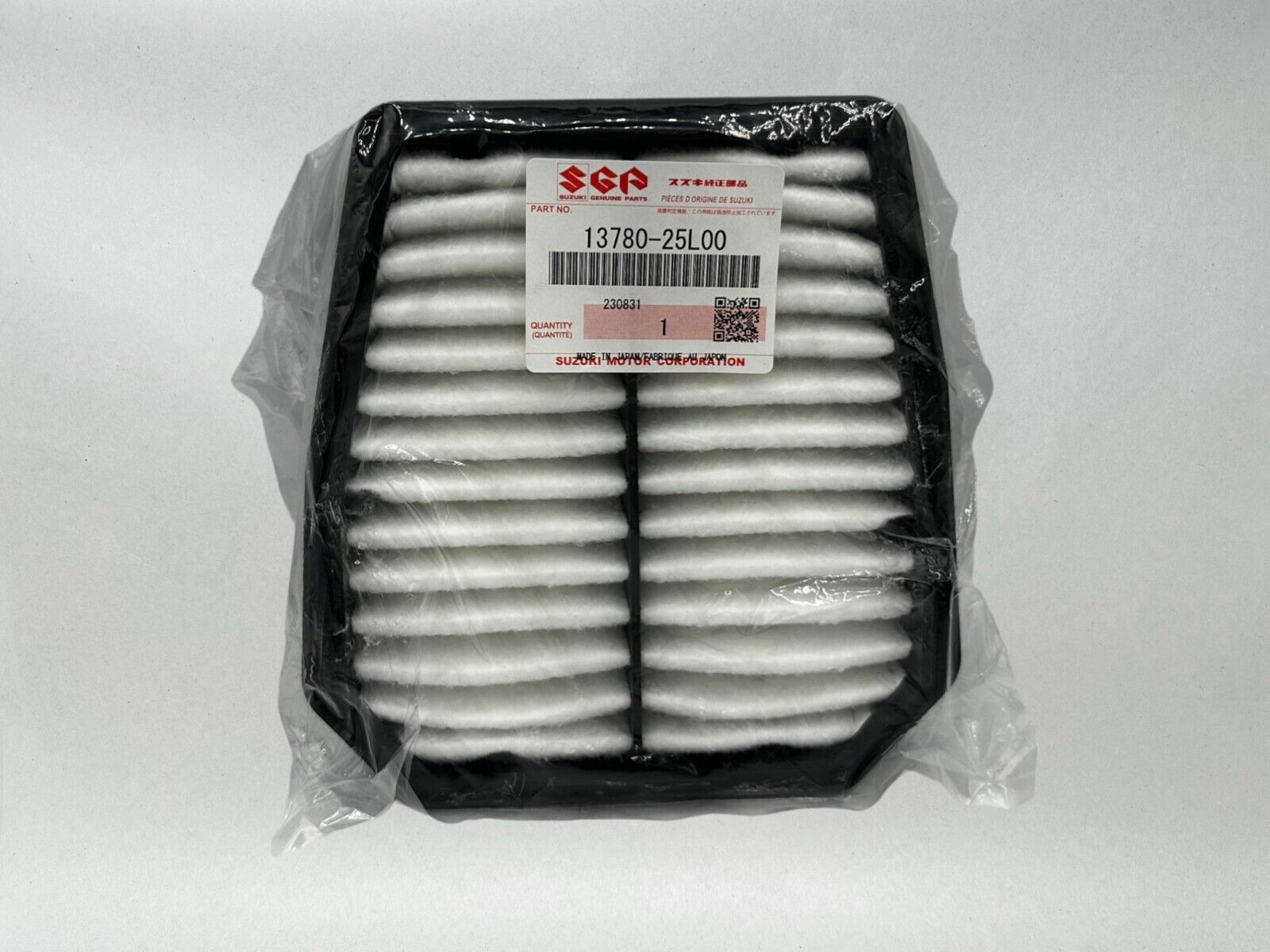 Suzuki Genuine OEM Authentic Air Filter 13780-25L00