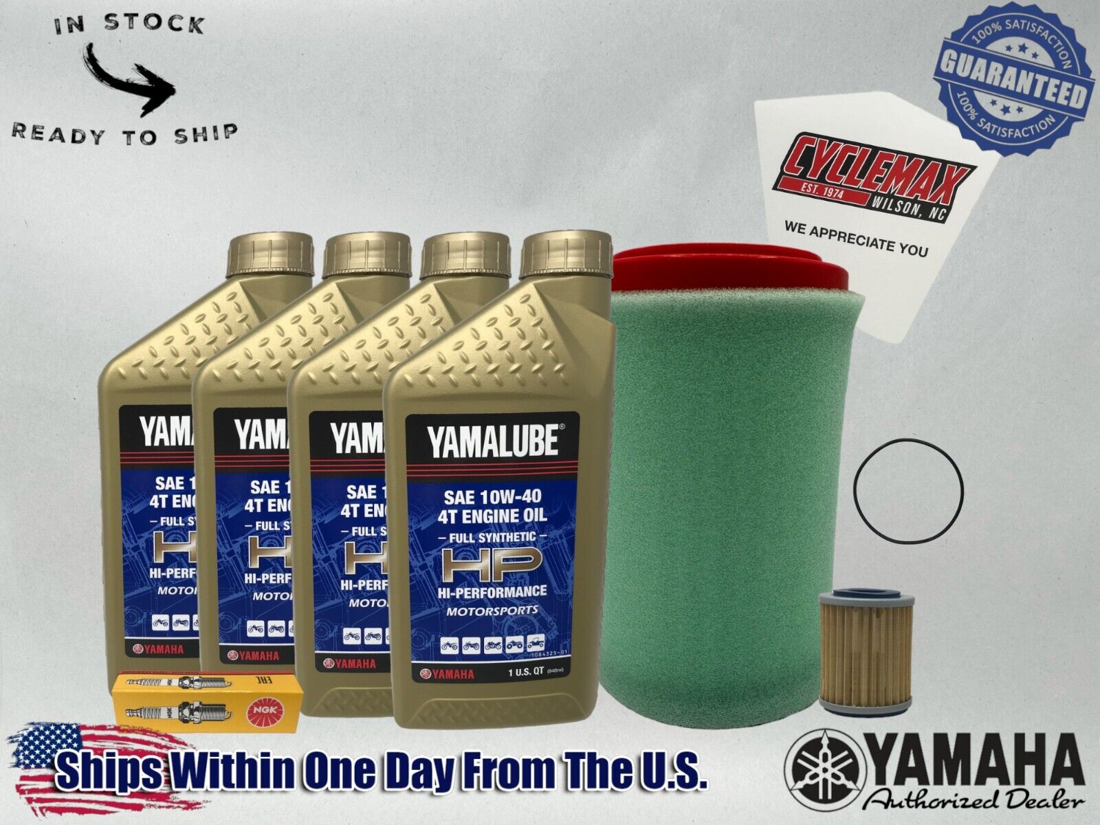 Cyclemax Full-Synthetic Yamalube Tune-Up Kit fits 2000-2012 Yamaha BIG BEAR 400