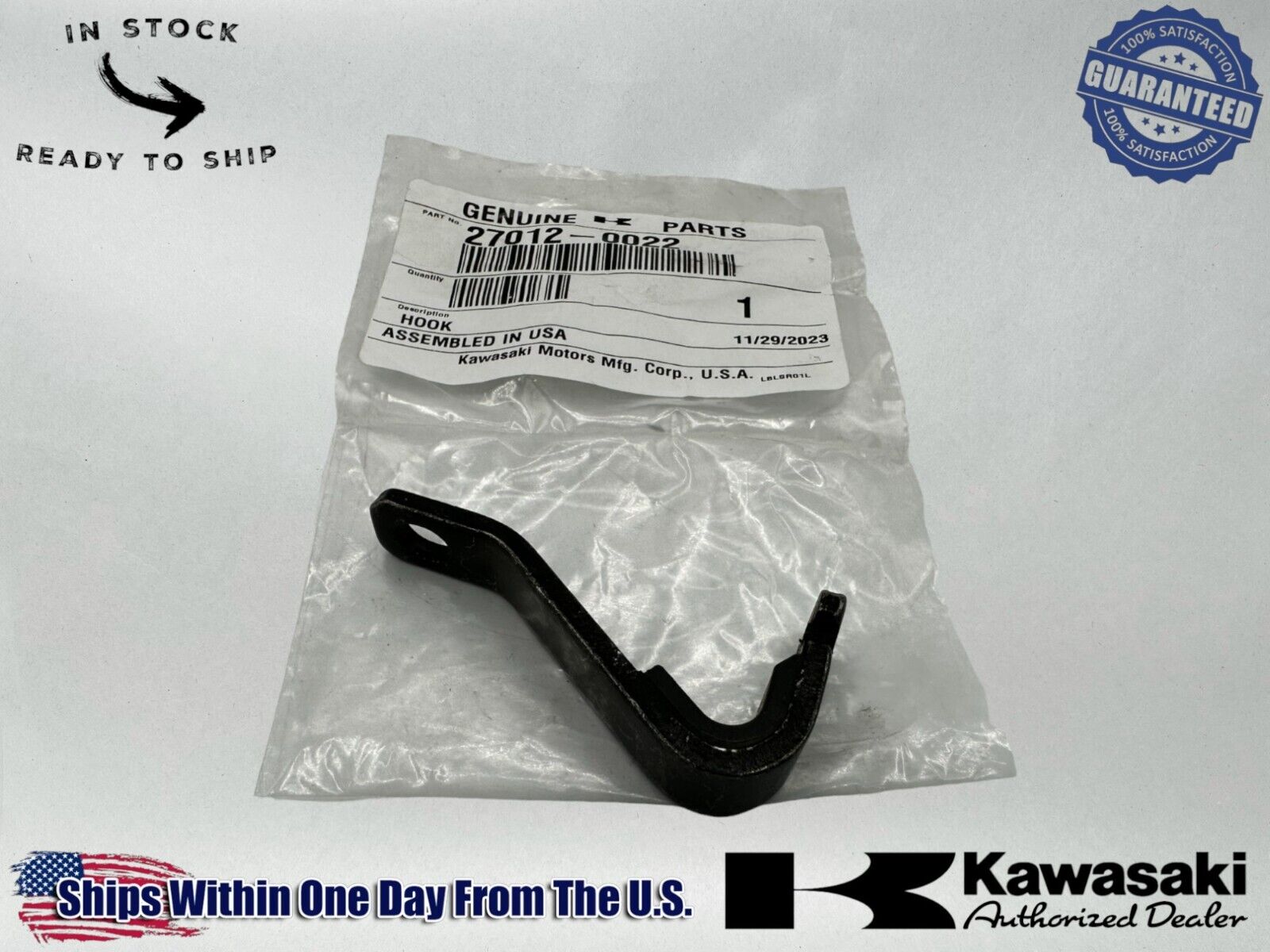 Kawasaki Genuine OEM Authentic Tailgate Hook 27012-0022