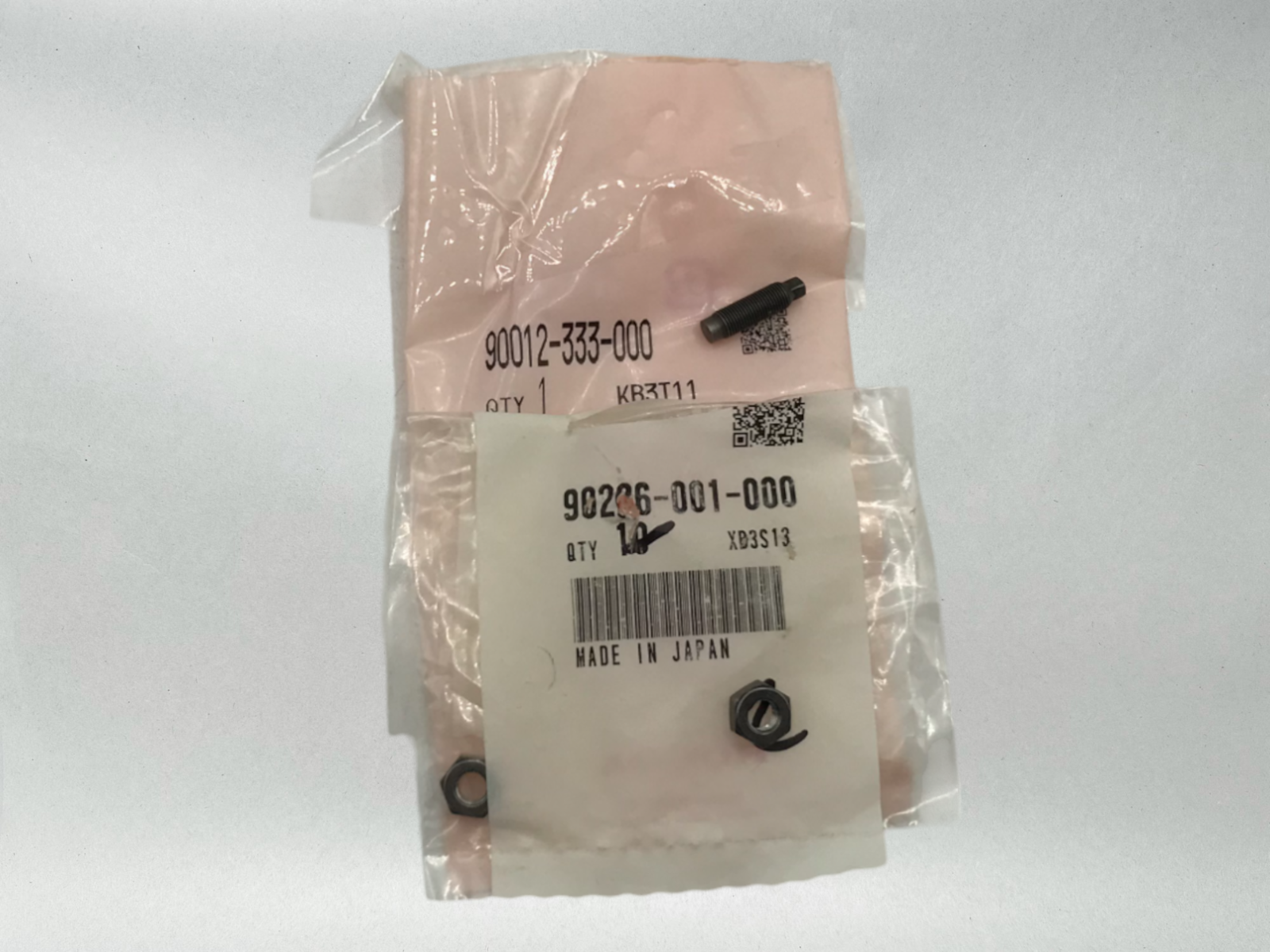 Honda OEM Z50 CT70 CT90 XR100 TAPPET SCREW AND NUT 90012-333-000 + 90206-001-000