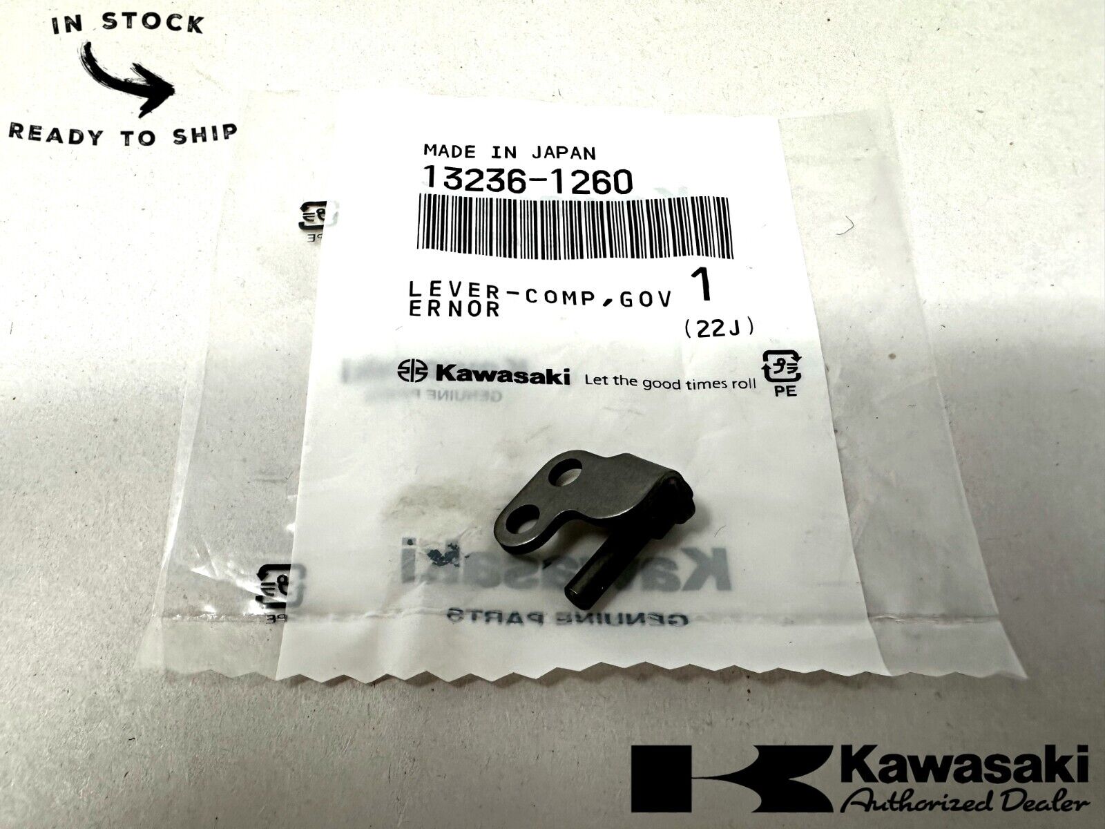 Kawasaki Genuine OEM Lever-Comp, Governor 13236-1260