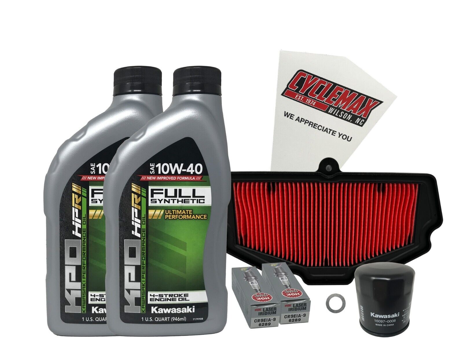 Cyclemax Full Synthetic Tune Up Kit fits Kawasaki 2015-2023 Vulcan S EN650