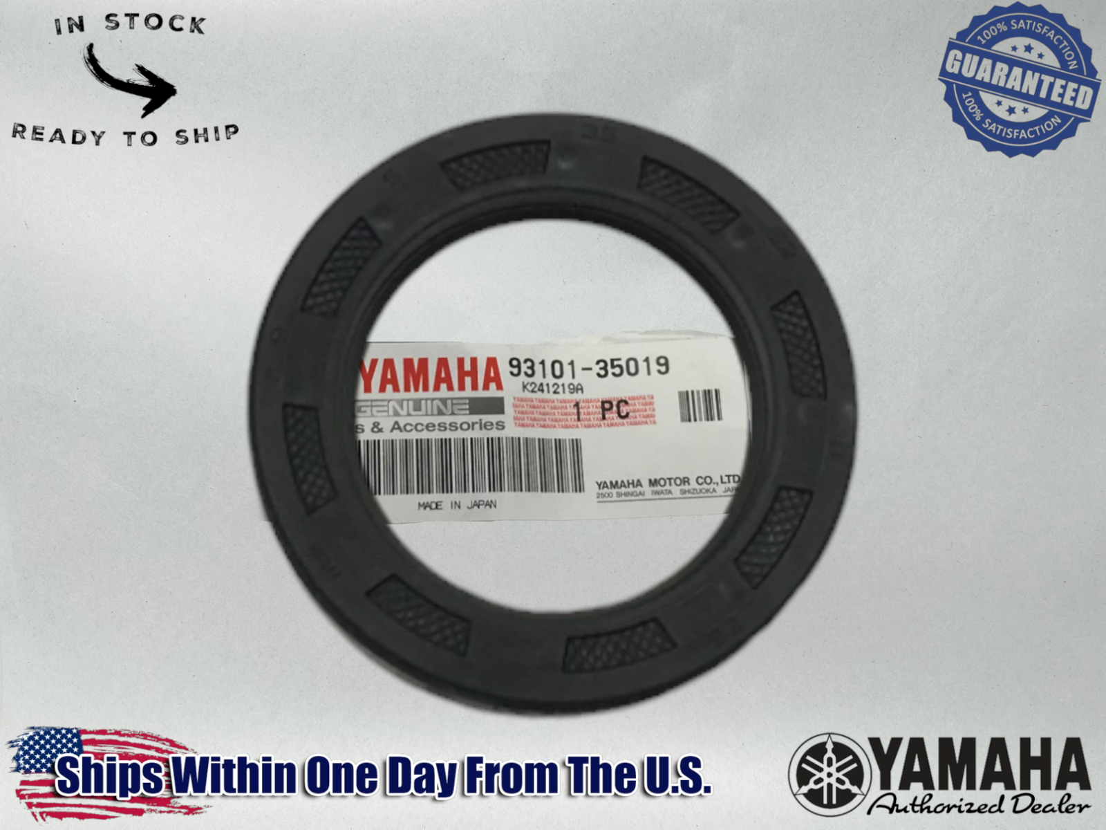 Yamaha Marine Genuine OEM Authentic Yamaha GENUINE OEM 93101-35018-00 OIL SEAL