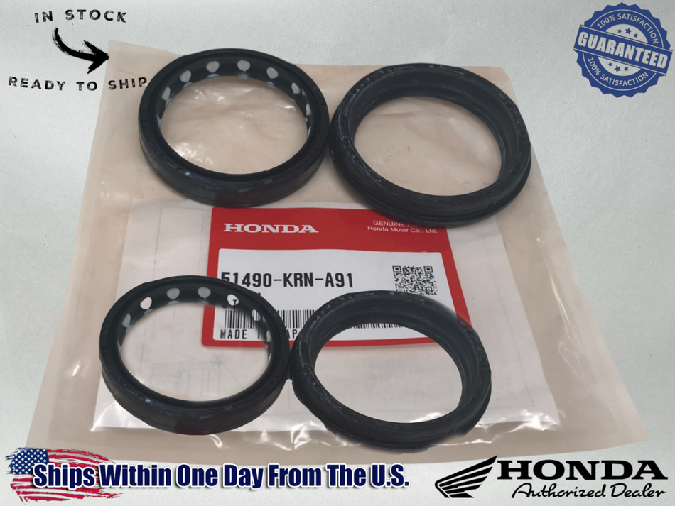 Honda OEM Fork Seal Dust Seal Kit CRF 250R/RX 15-24 450R 51490-KRN-A91