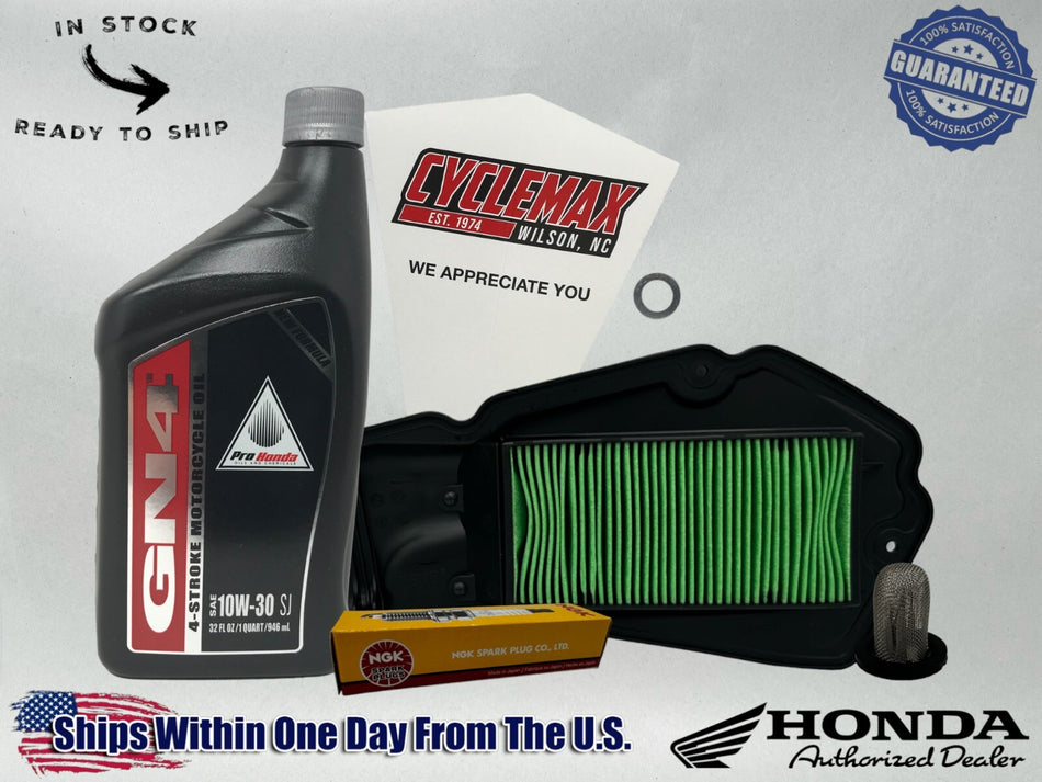 Standard 10W-30 Tune Up Kit fits 2021-2025 Honda PCX with Spark Plug