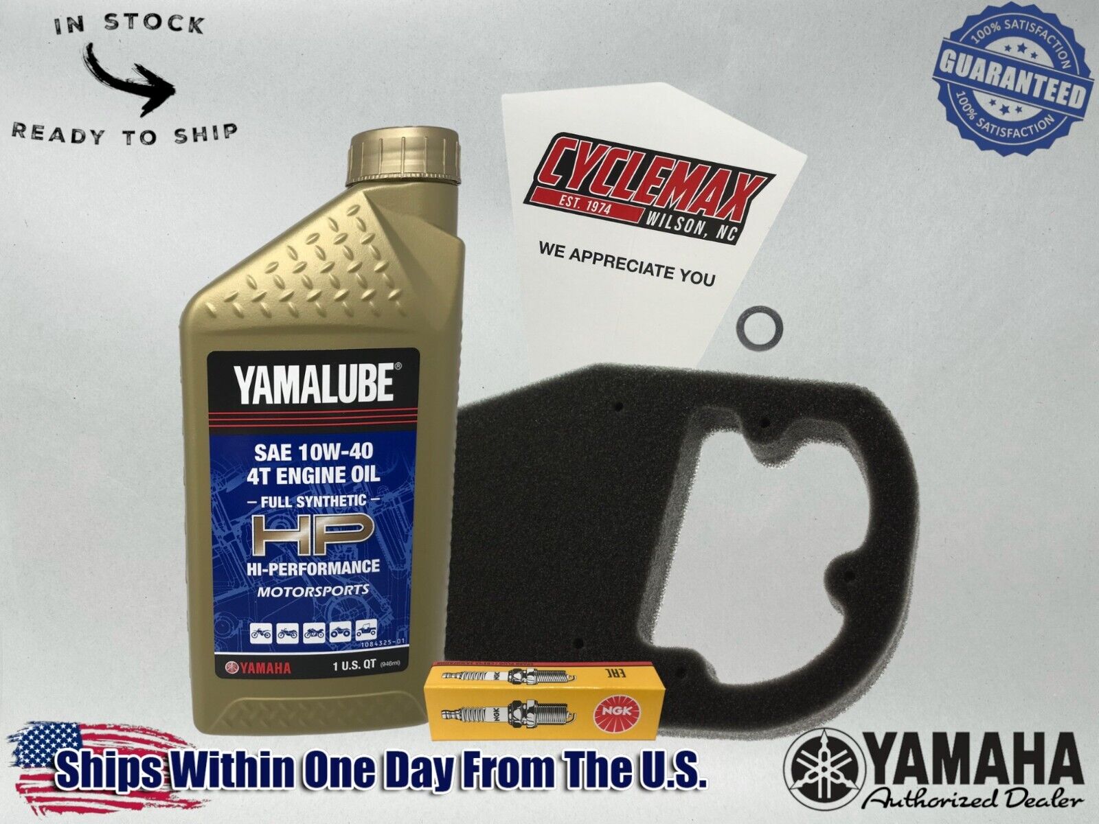 Cyclemax Full-Synthetic Yamalube Tune-Up Kit fits 2000-2004 Yamaha TTR90