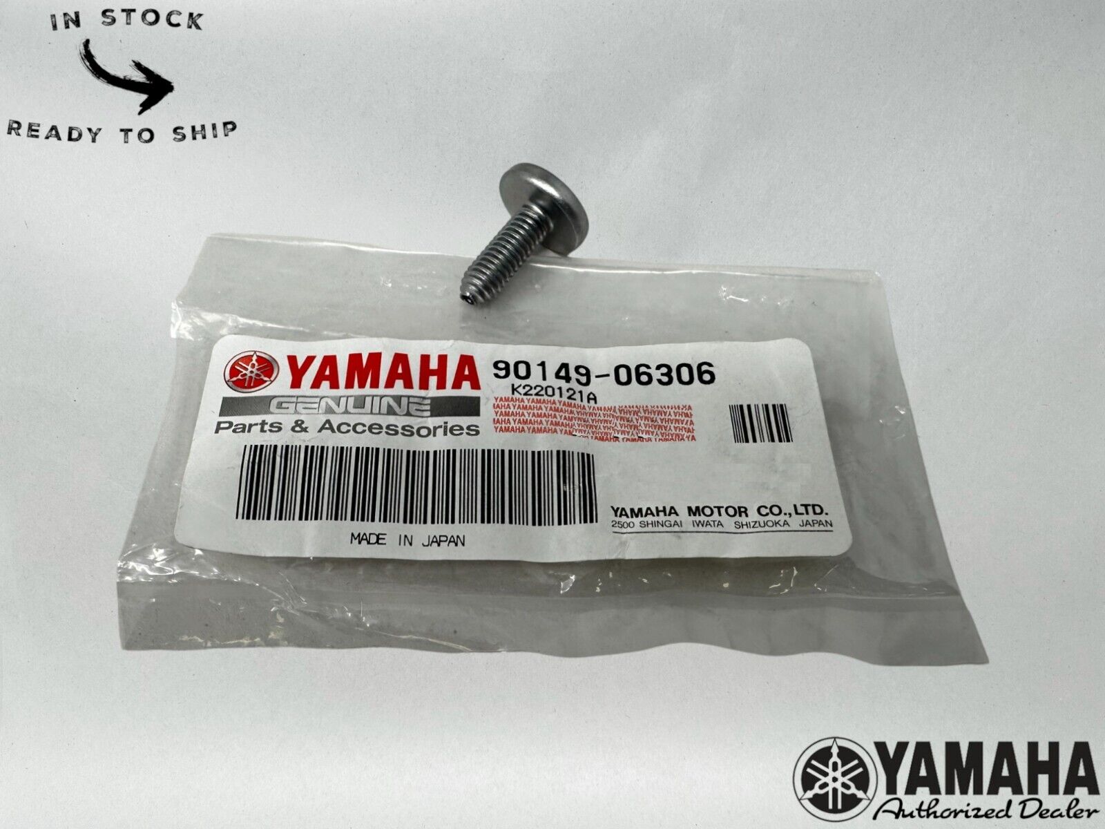 Yamaha Genuine OEM Screw (3JM) 90149-06306-00