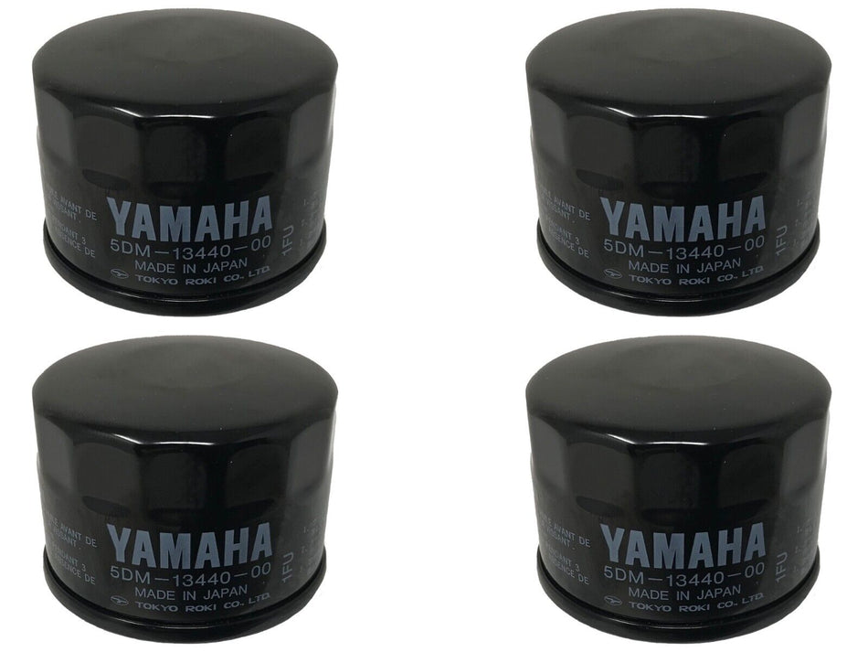 OEM YAMAHA OIL FILTER 5DM-13440-00 4 PACK