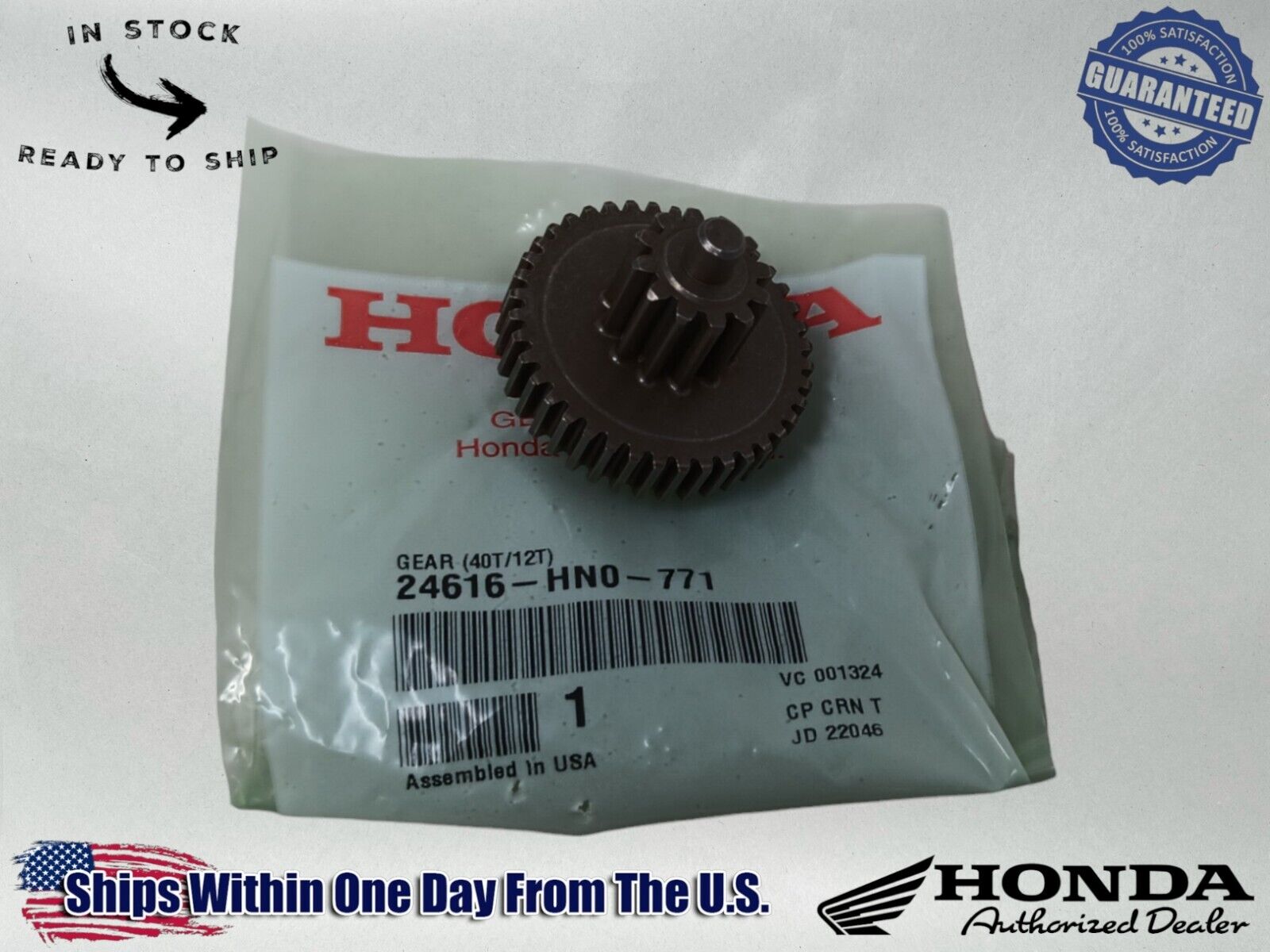 Honda Genuine OEM Authentic  Honda Reduction Gear 24616-HN0-771