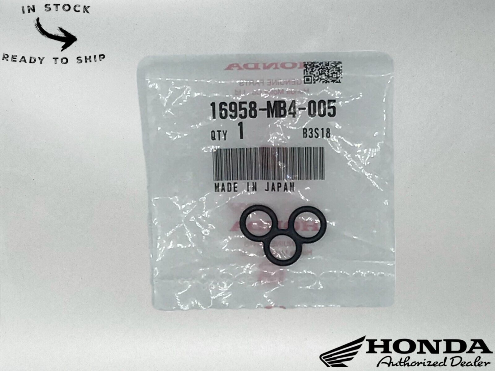 Honda Genuine OEM Gasket 16958-MB4-005