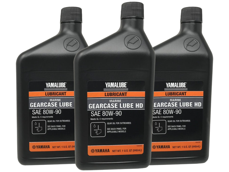 Yamaha Genuine OEM Gearcase Lube HD ACC-GLUBE-HD-QT - 3 Pack