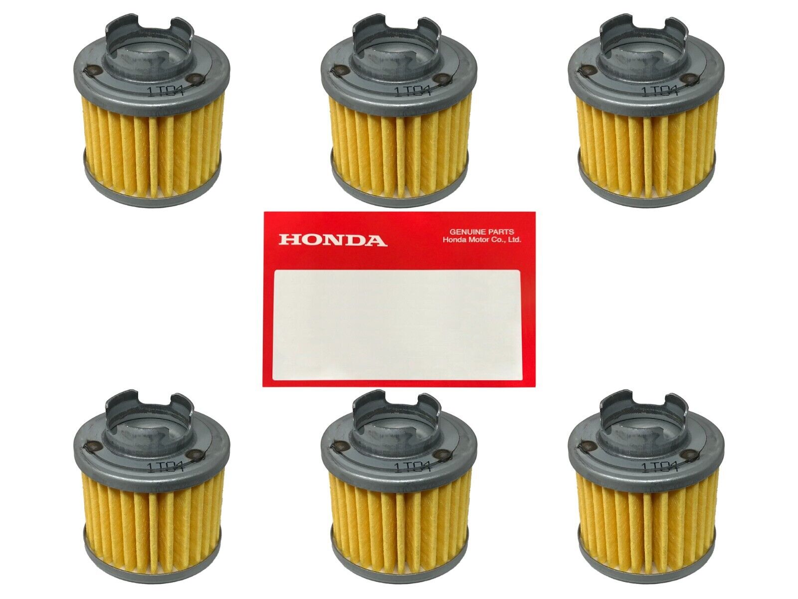 6 PACK HONDA OEM 15412-HB6-003 OIL FILTER 86-87 TRX125 ATC125M