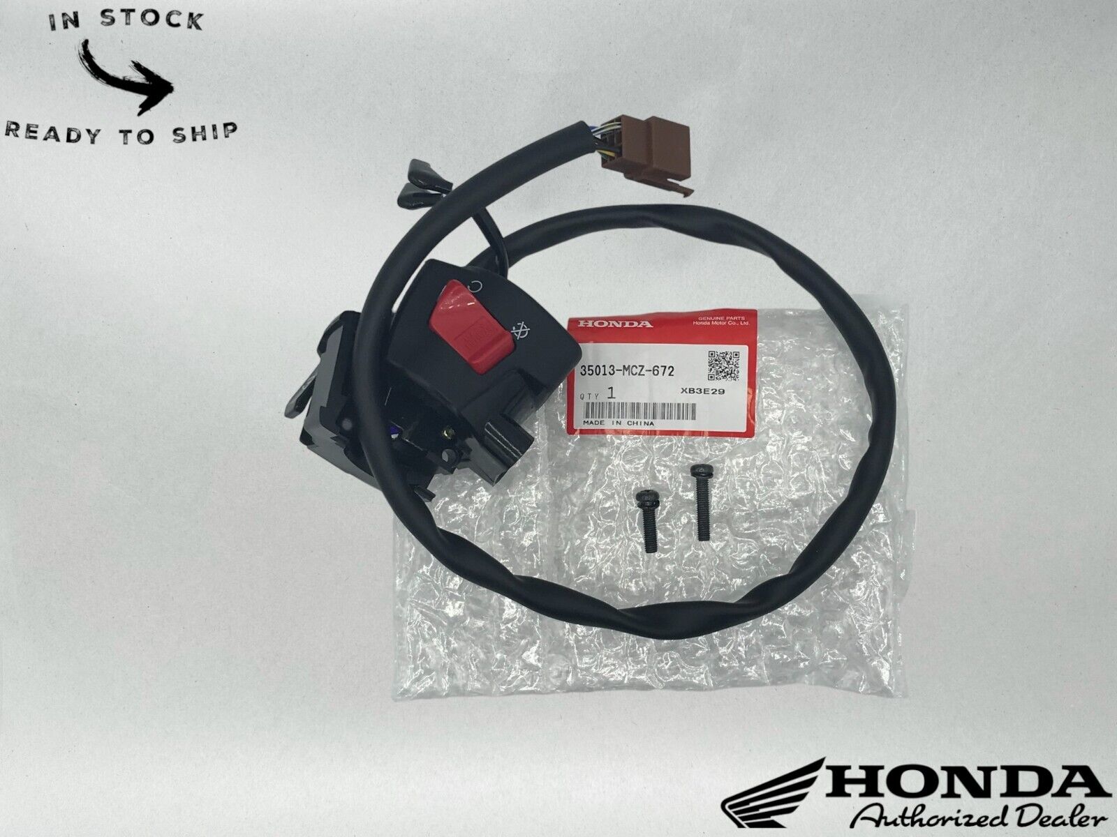 Honda Genuine OEM Starter Stop Switch 35013-MCZ-672