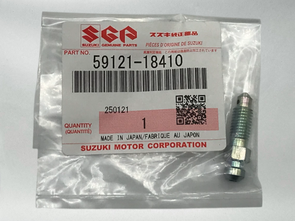 Suzuki Genuine OEM Brake fluid Bleeder Valve Screw 59121-18410