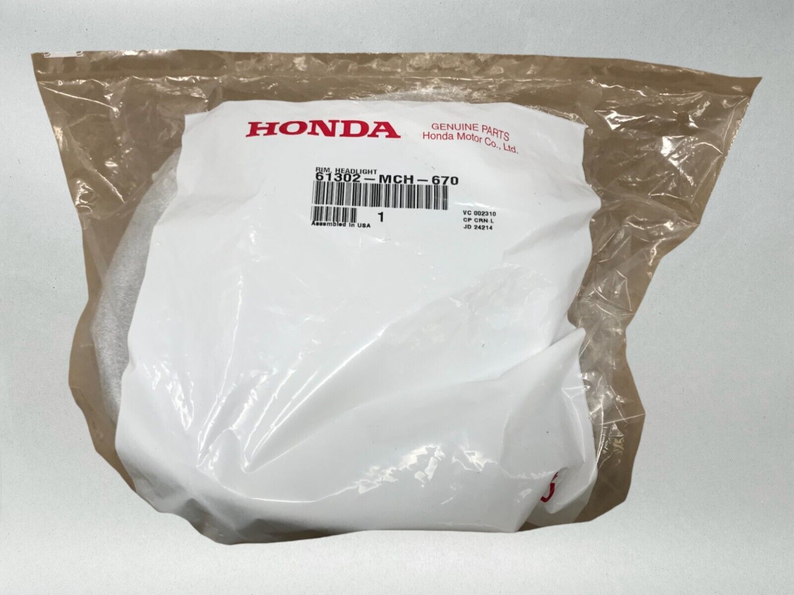 Honda OEM Headlight Rim Trim Ring Many VTX Models 61302-MCH-670