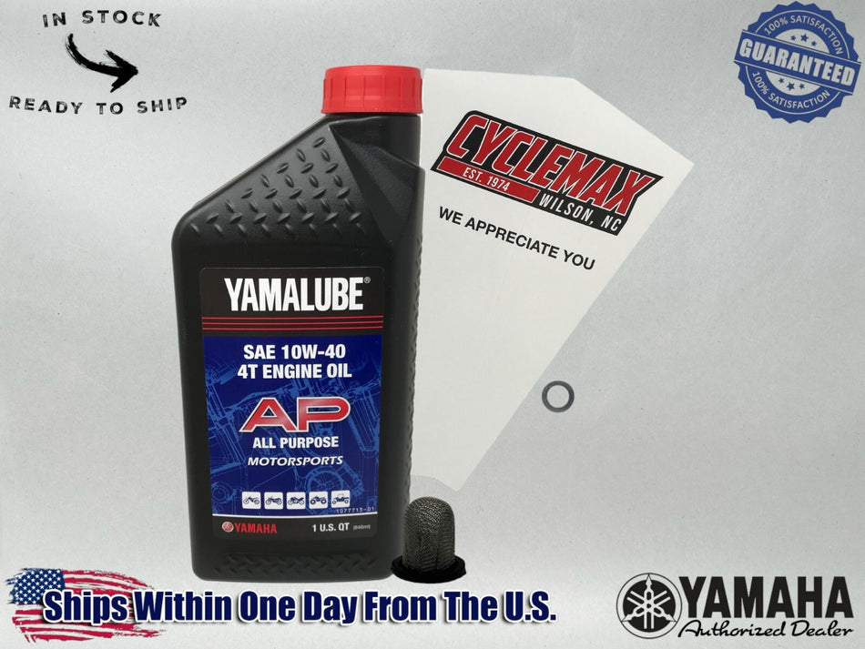 Std Yamalube Oil Change Kit fits 2016-2023 Yamaha RAPTOR Yamaha 90