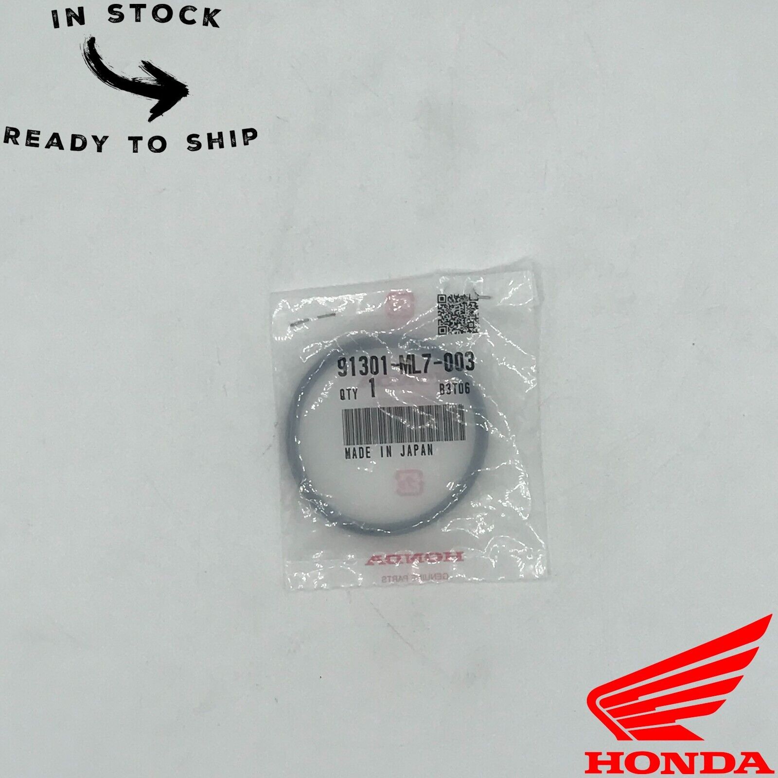 Genuine OEM Honda Right Crankcase Cover O-Ring 91301-ML7-003