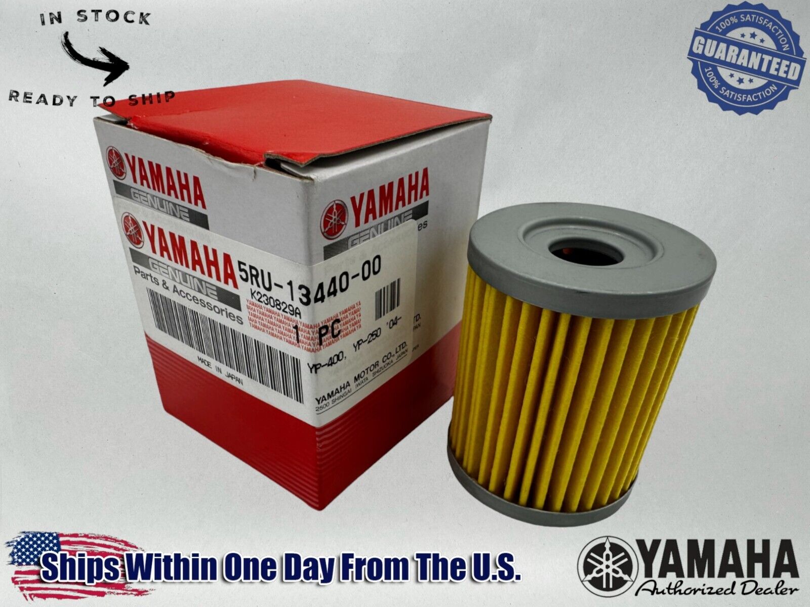 Yamaha Genuine OEM Authentic Oil Filter 5RU-13440-00-00