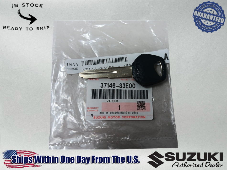 Suzuki OEM Authentic 1996 - 2023 DR650vSE Ignition Key Blank 37146-33E00