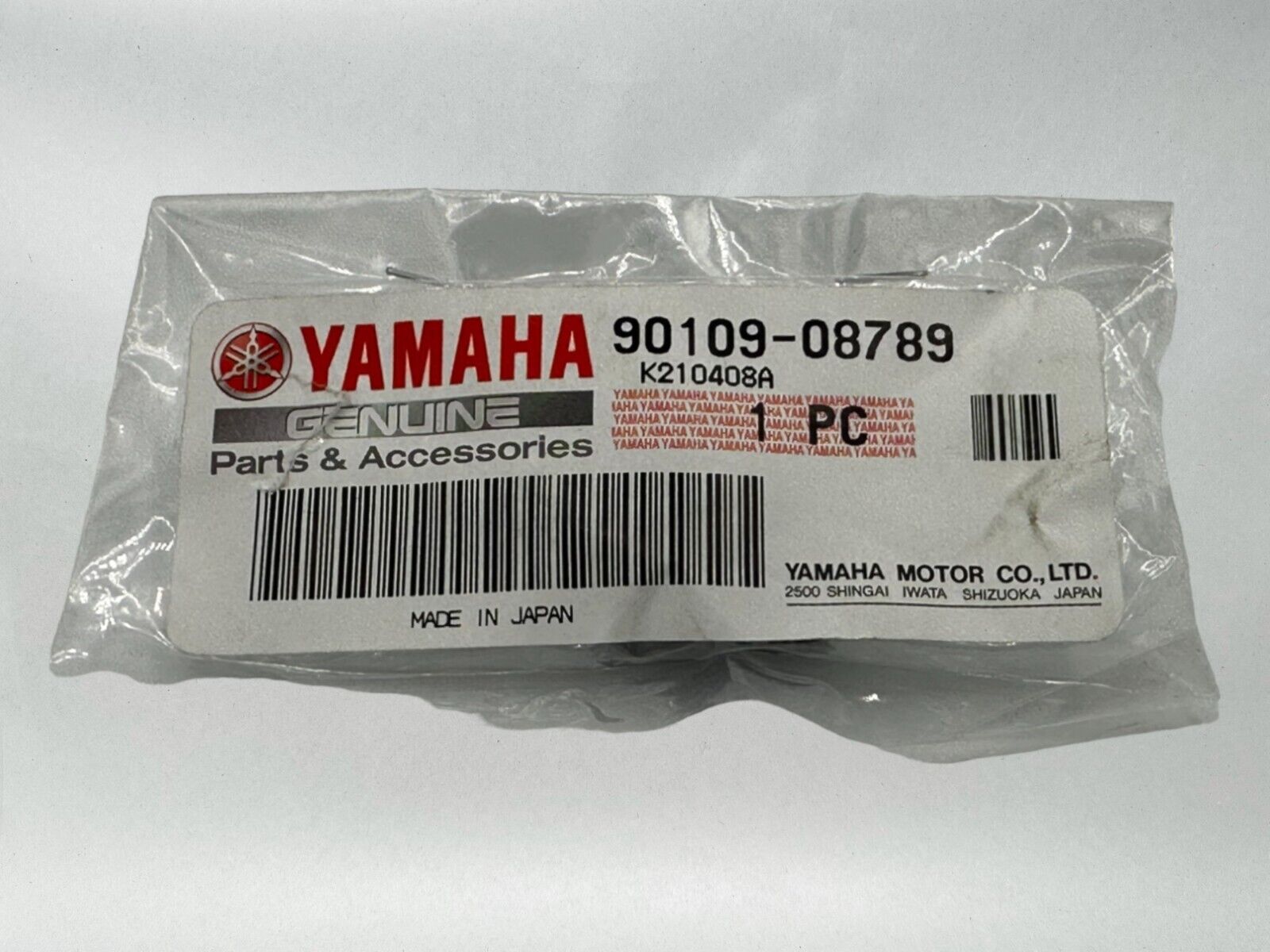 Yamaha Genuine OEM Authentic Bolt 90109-08789-00