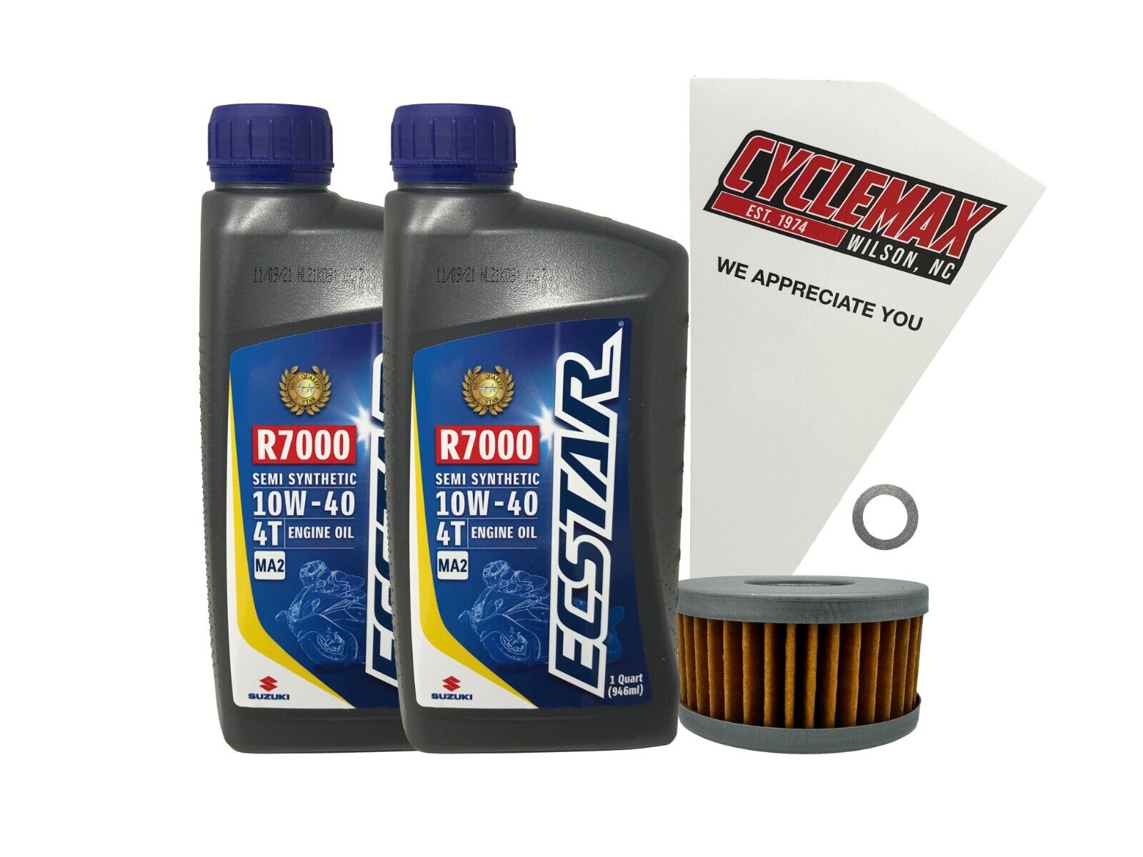 Cyclemax Genuine OEM Semi-Synthetic Oil Change Kit fits 2001-2007 Suzuki DR-Z250