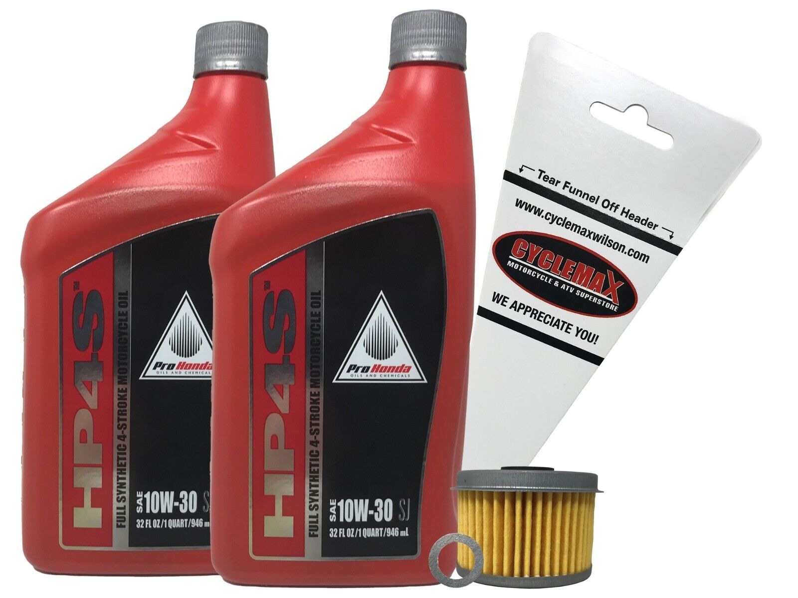 Honda OEM Full Synthetic Oil Change Kit for 2011-2015 Honda CBR250R