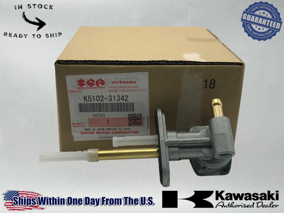 Suzuki OEM 2002-09 DRZ KLX 110 FUEL PETCOCK ON OFF VALVE K5102-31342