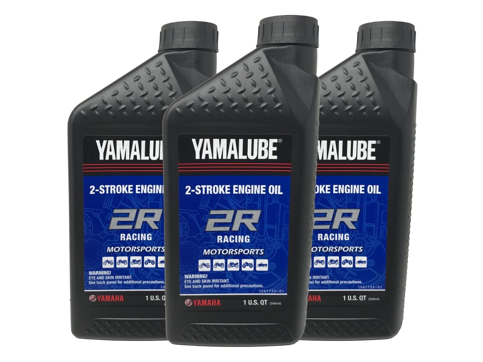 Yamaha Genuine OEM Yamalube 2R Racing Oil LUB-2STRK-R1-12 - 3 Pack