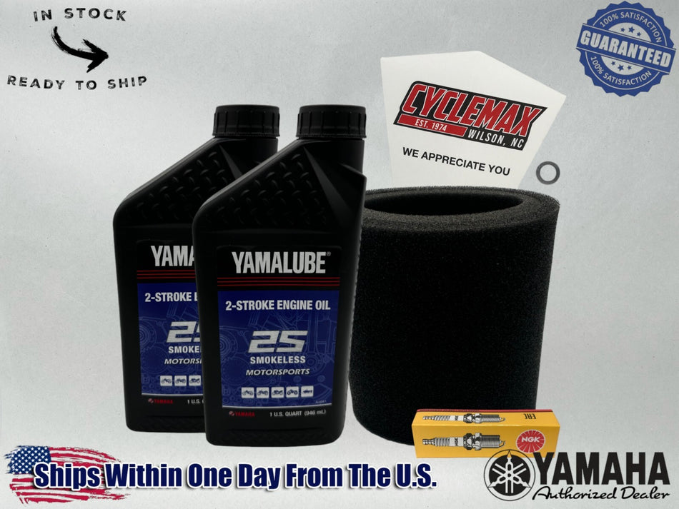 Yamalube Smokeless 2Stroke Premix TuneUp Kit for 1987-1991 Yamaha CHAMP
