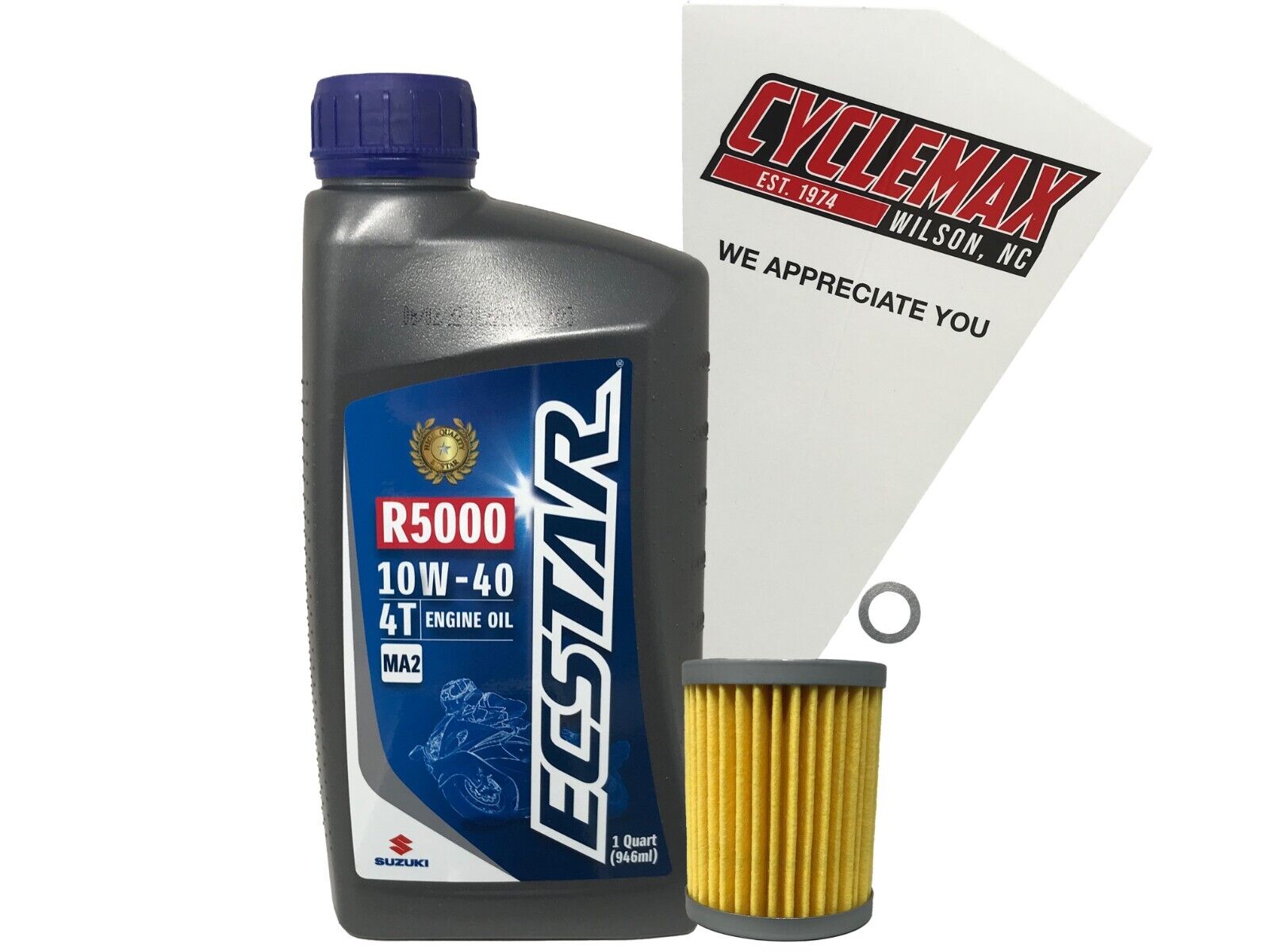 Cyclemax Genuine OEM Standard Oil Change Kit fits 2003-2022 Suzuki DR-Z125