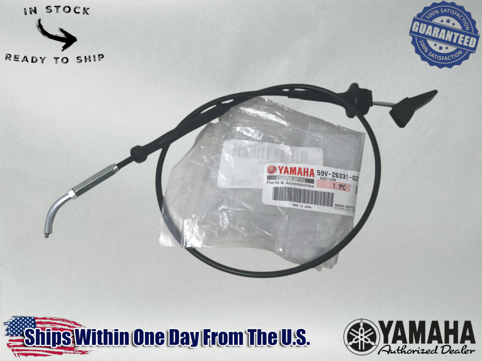 Yamaha Genuine OEM Authentic Starter Choke Cable  59V-26331-02-00