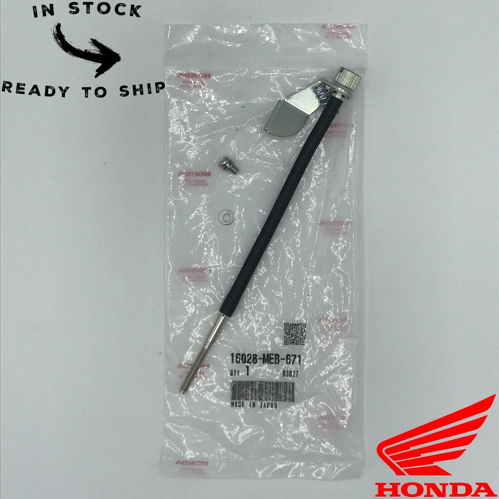 Genuine OEM Honda Idle Screw Cable Set 16028-MEB-671