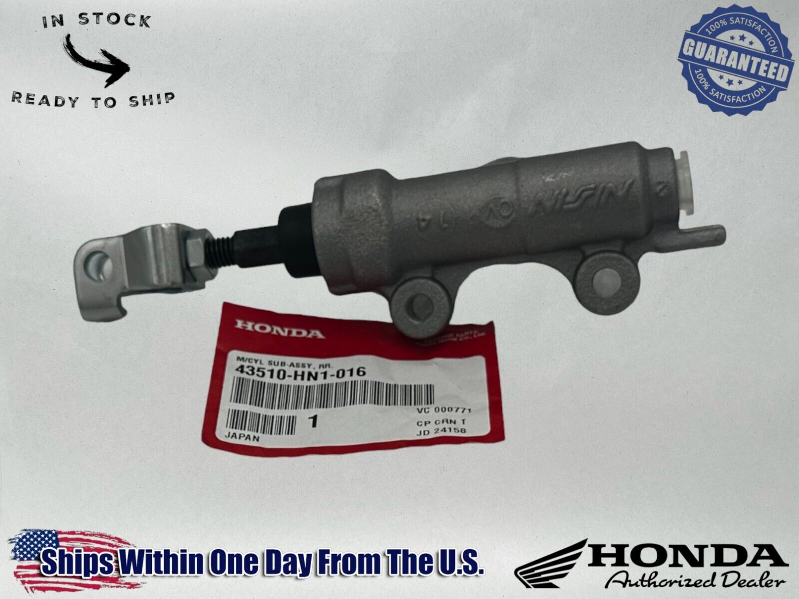 Honda Genuine OEM Authentic Brake Master Cylinder Sub-Assembly RR 43510-HN1-016