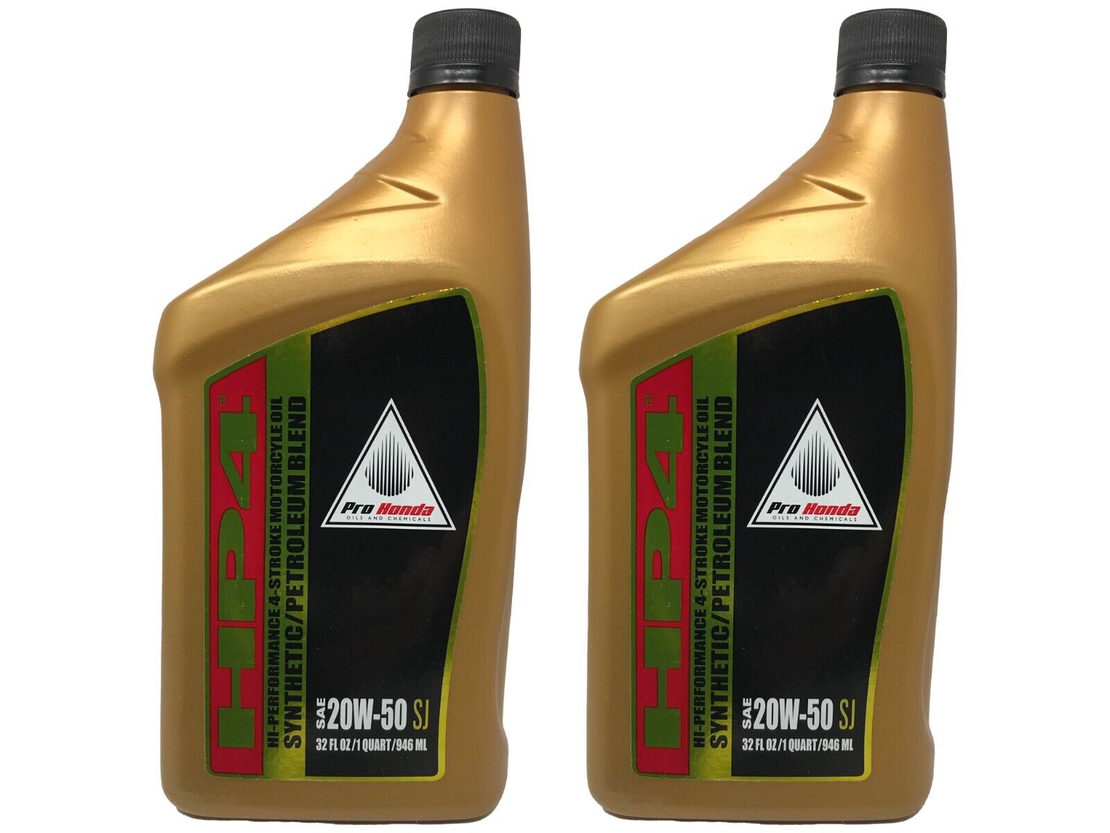 Honda Genuine OEM HP4 20W-50 Synthetic/Petrol Oil Blend 08C35-A25W0M - 2 Pack