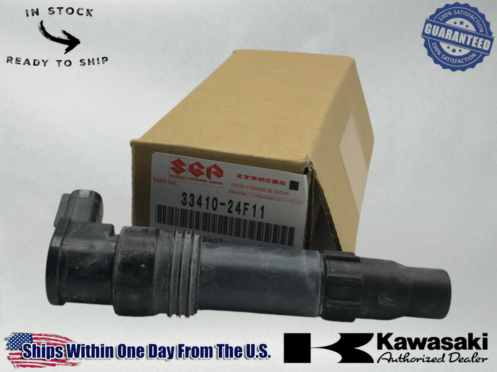 Suzuki Genuine OEM 2002-20 GSX1300R HAYABUSA IGNITION COIL STICK 33410-24F11