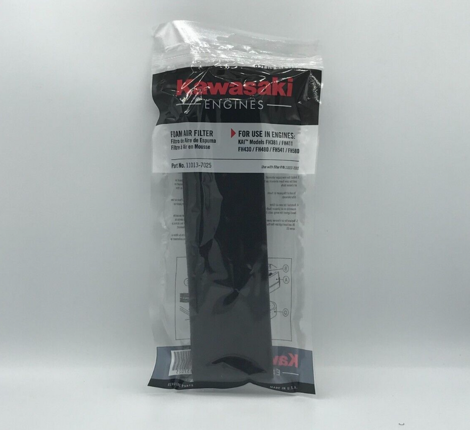 Genuine OEM Kawasaki Engines 11013-7025 Foam Air Filter