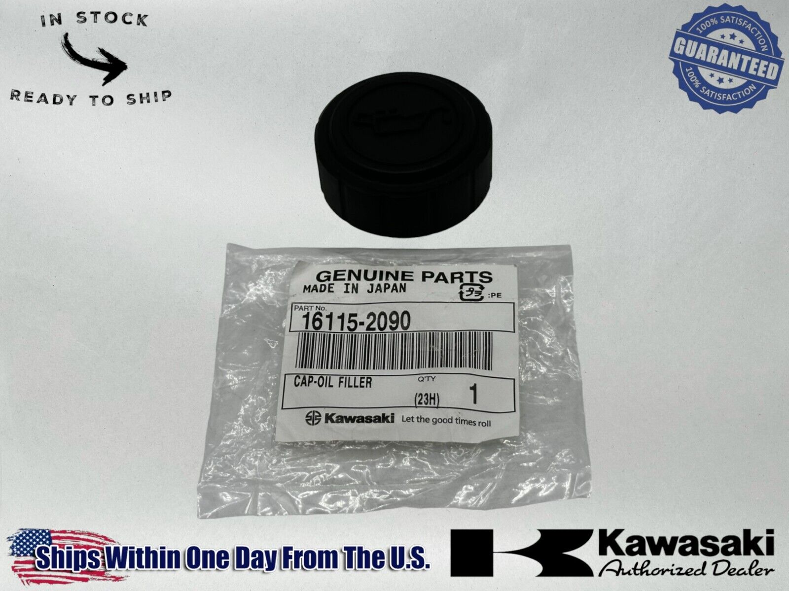 Kawasaki Genuine OEM Authentic Oil Filler Cap 16115-2090