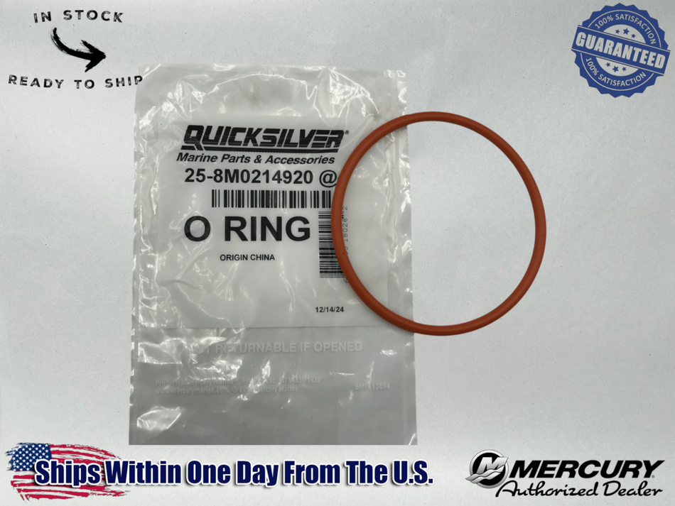 Mercury Genuine E64 Quicksilver O-Ring Factory Boat Part 0025-8M0214920
