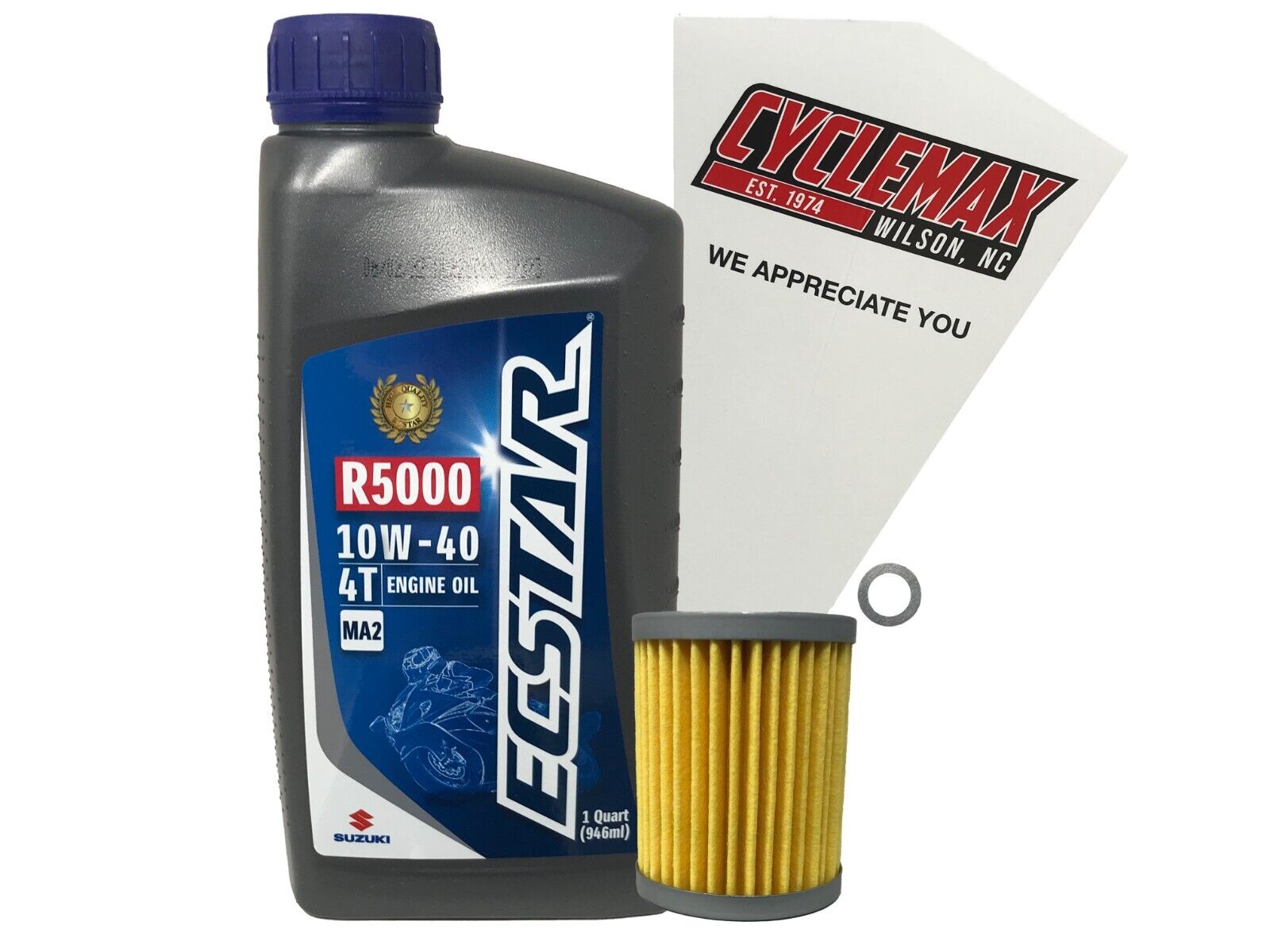 Cyclemax Genuine OEM Standard Oil Change Kit fits 2000-2002 Suzuki LT-300